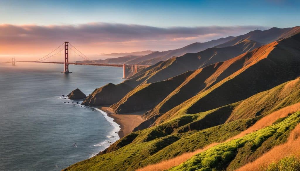Scenic view of marin headlands