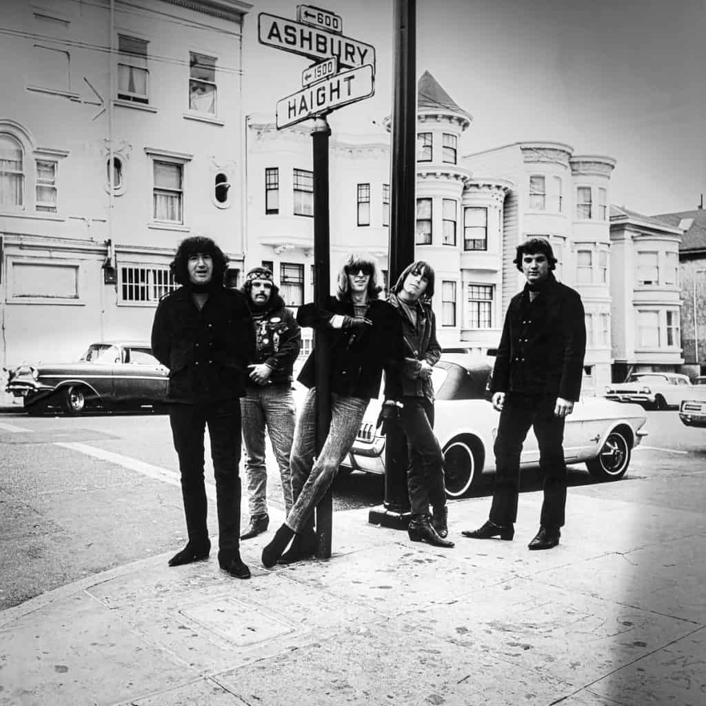 Picture of famous musicians in the Haight Ashbury neighborhood
