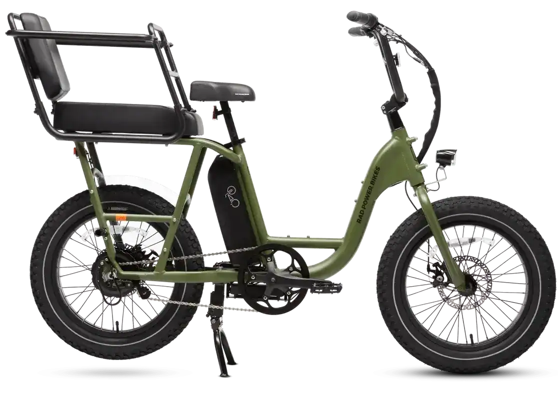 San Francisco Bike Rentals 11 Cargo e-bike with child caboose attachment for family bike rental san francisco