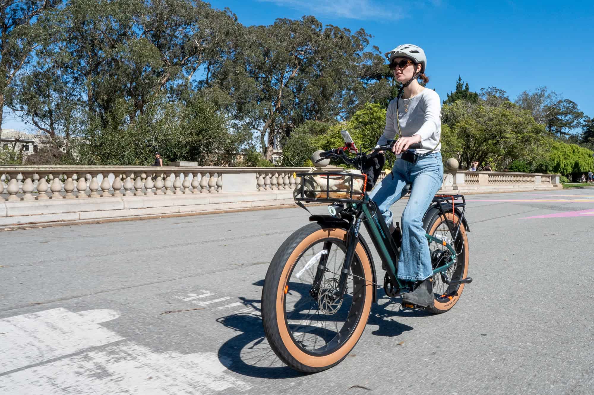 The Golden Hour — Golden Gate Bridge E-Bike Tour 4 Sunny golden gate park path san francisco guided e-bike tour route